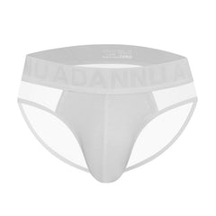 Sheer Nylon Men’s Thong Briefs – Lace Back AD771
